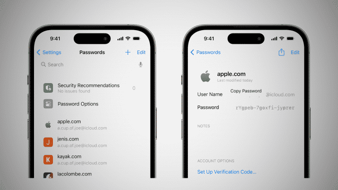 Apple-Passwörter: So sieht es unter iOS aktuell aus