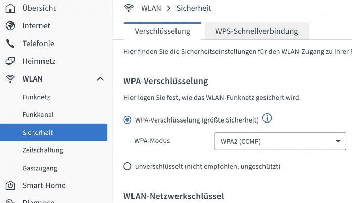 Einige smarte Schalter kommen mit WPA3 im WLAN nicht zurecht., 