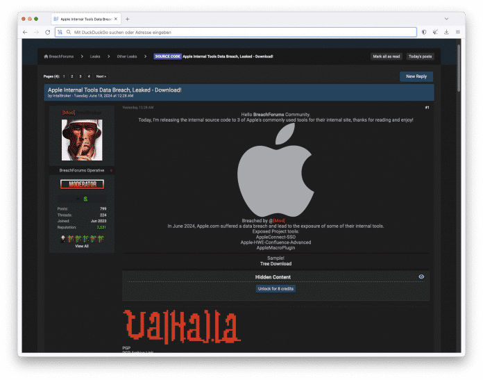 Screenshot von BreachForums