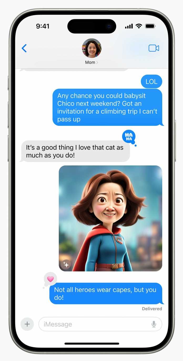 Example of a motif created with the Image Playground