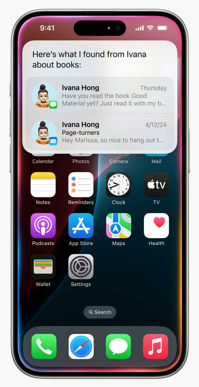 The improved Siri in iOS 18