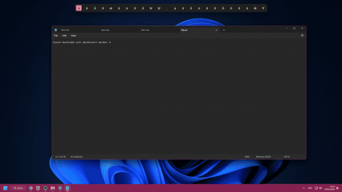 Schnelle Akzentuierung