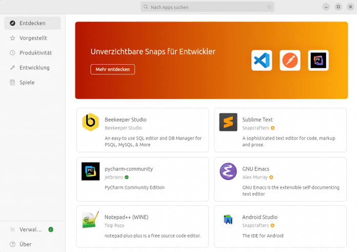 Um den eigenen Snap-Store zu forcieren, erschwert Ubuntu seinen Nutzern, Flatpak zu verwenden., 