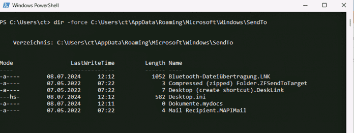 Explorer always hides a few file extensions. If you want to see them all, use PowerShell, 