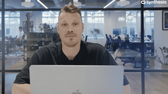 The Synthesia boss speaks to his employees as an avatar