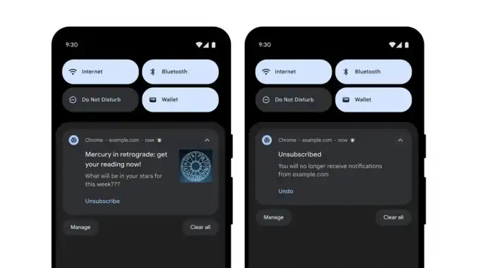 Webseiten-Benachrichtigungen lassen sich schneller deaktivieren
