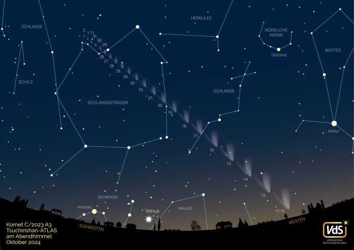 Karte mit Position von Tsuchinshan-Altas