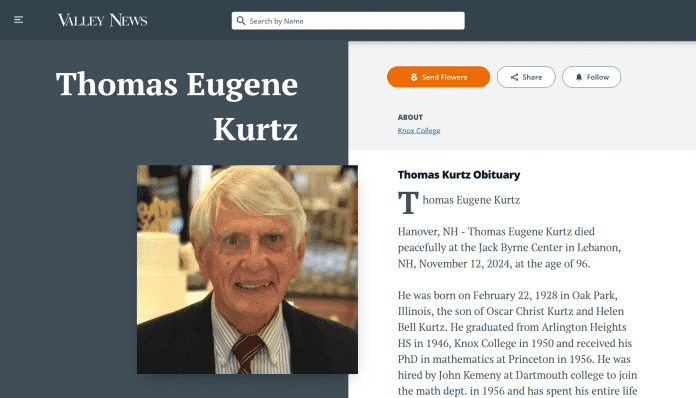 Obituary from Knox College