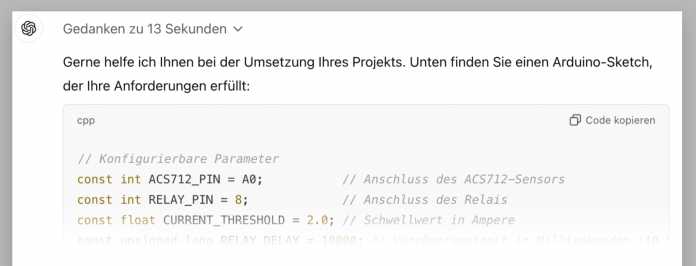 ChatGPT hilft bei Maker-Projekten