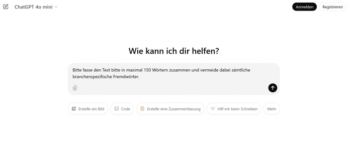 Spezifische Anfragen