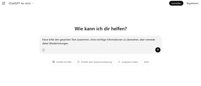Wiederholungen vermeiden