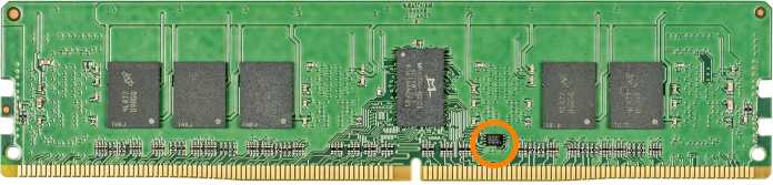SPD-EEPROM on a DDR4-ECC-RDIMM for servers 