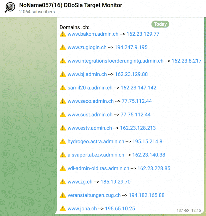 Current objectives of the NoName057(16) group