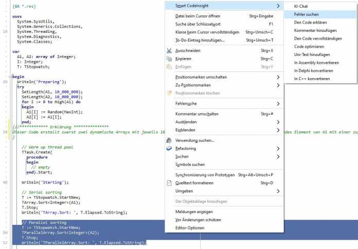 Delphi mit KI-Assistent