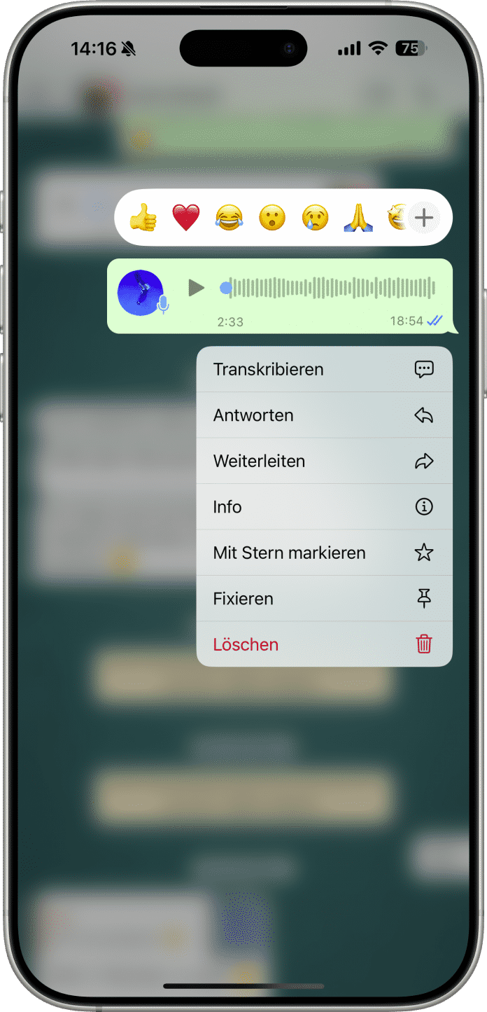 WhatsApp kann Sprache zu Text umwandeln, Sie müssen die Funktion nur aktivieren.