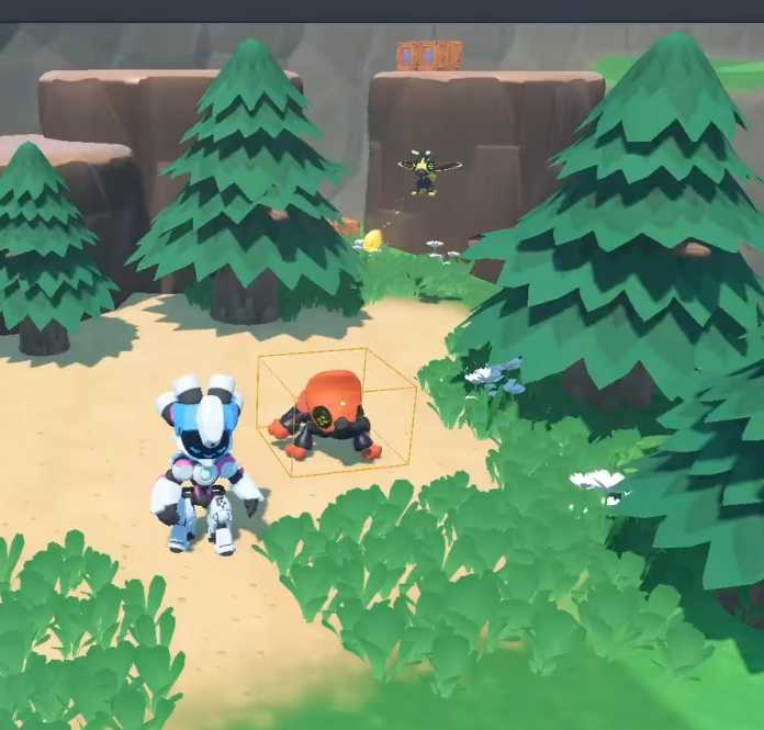 in-game editing: Elements can be selected and rotated in the editor. 