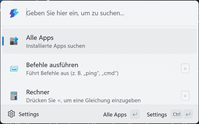 The Powertoys command palette