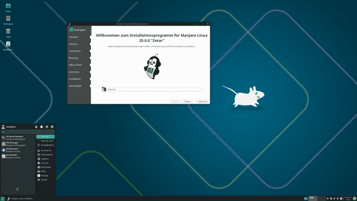 Manjaro Xfce 25.0 mit Calamares-Installer