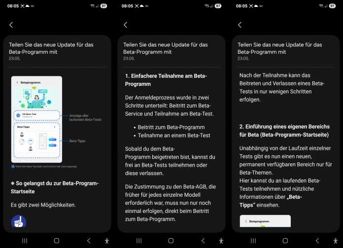One UI 8 Beta Members-App Screenshots 
