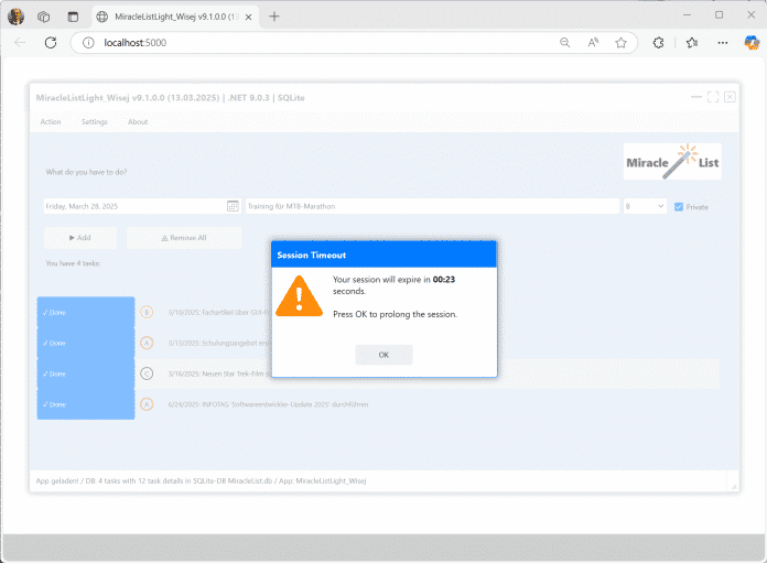 Session-Timeout bei Wisej.NET (Abb. 2)