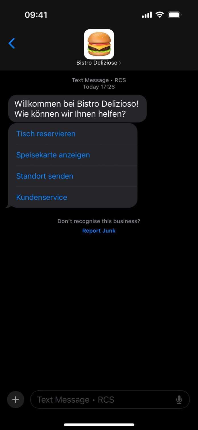 Another interactive message. This time with &quot;Quick Reply Chips&quot; to simplify the application for users (Fig. 3). 