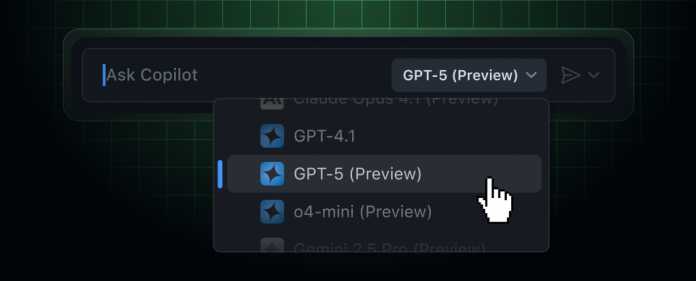 The public preview for OpenAI GPT-5 is available in VS Code. 