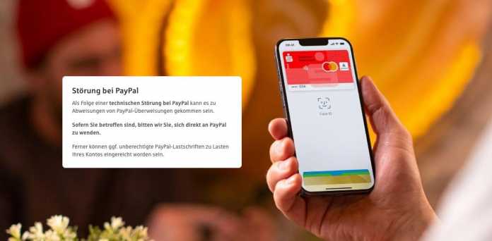 Savings bank warning aboutPaypal disruptions