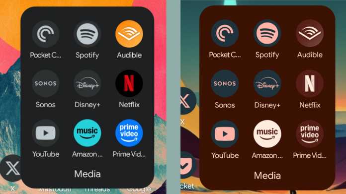 App icon comparison – Android 16 QPR1 and QPR2.