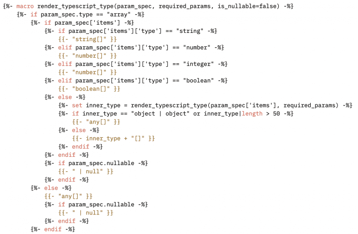 Excerpt from the very complicated chat template from Apertus.