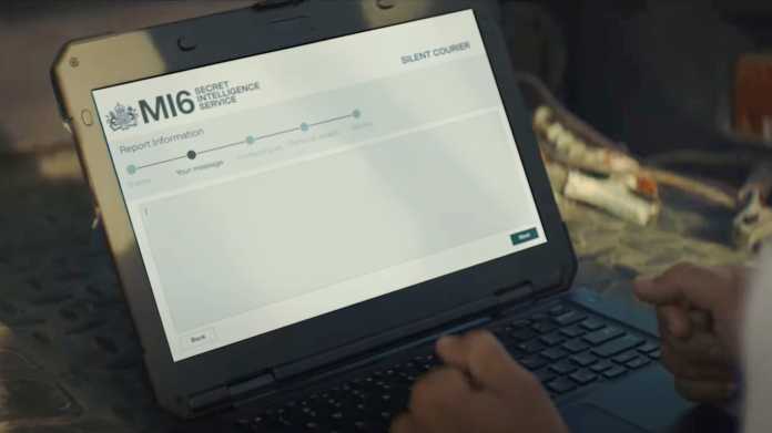 Eine Webseite auf einem Laptop