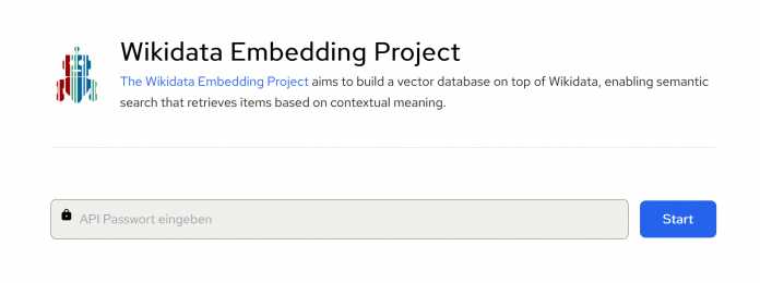 Screenshot Wikidata-API