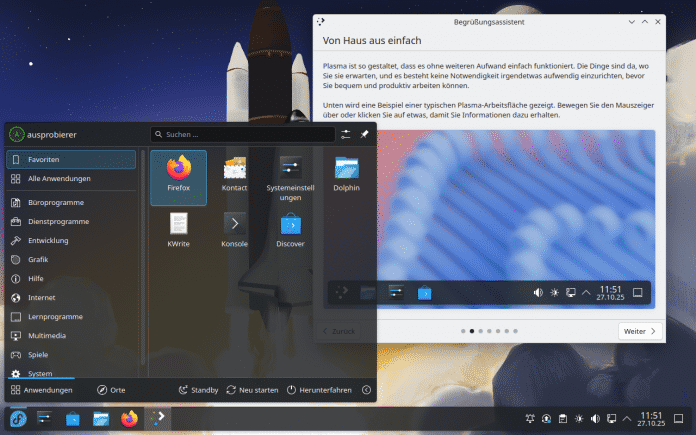 Fedoras KDE-Desktop