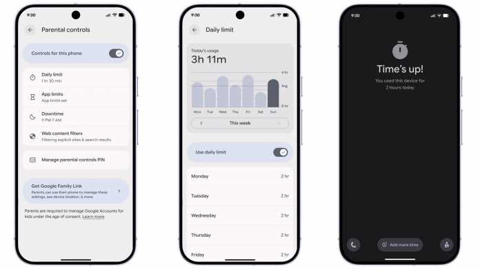 Android 16 QPR2 mit Parental Control Features