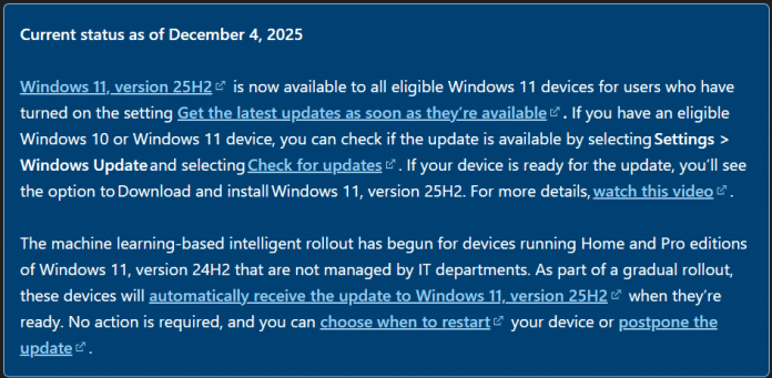 Microsoft announcement