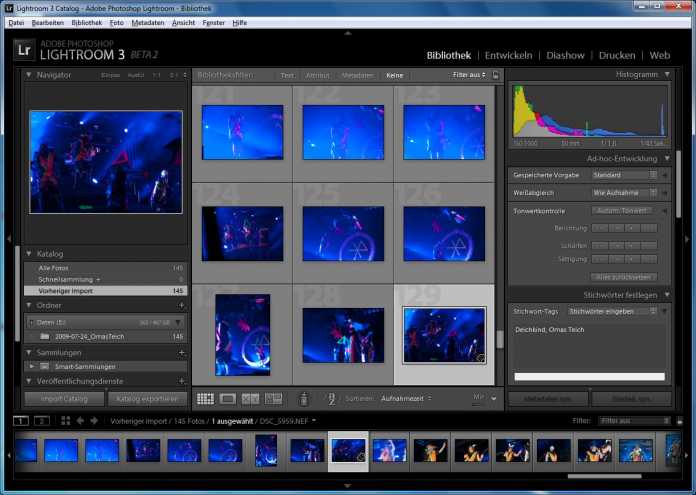 Lightroom 3 Beta 2 soll den Import verbessern und Bilder schneller laden als der Vorgänger.
