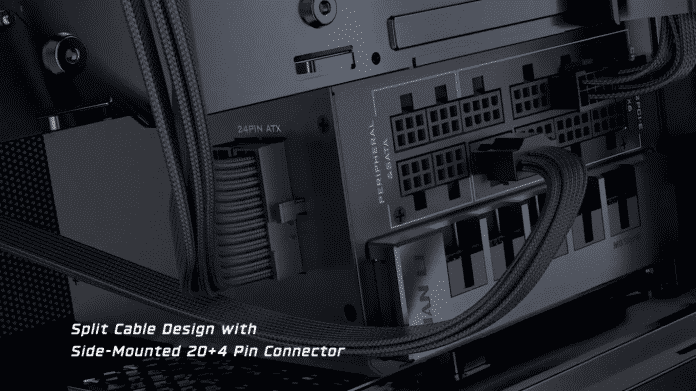 Bild eines eingebauten PC-Netzteils