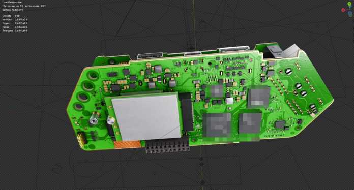 Flipper One: Unterseite des PCB
