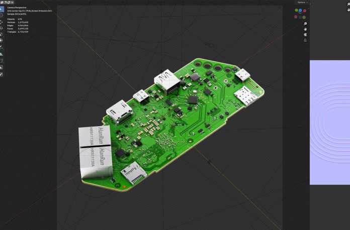 Erstes Foto des oberen Flipper-One-PCB