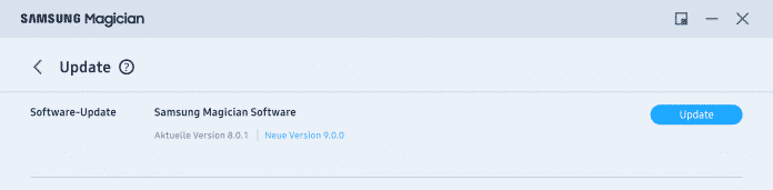 Interne Updatesuche findet die Aktualisierung
