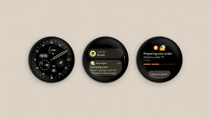 Wear OS 7 Live-Update-Beispiele