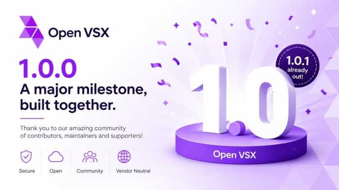 Open VSX 1.0.0, celebration image