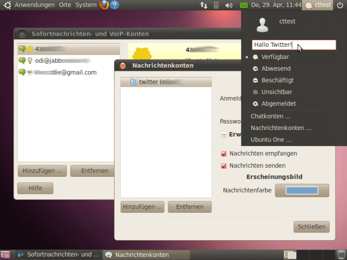 Der neue Ubuntu-Desktop gibt sich &quot;sozial&quot;.