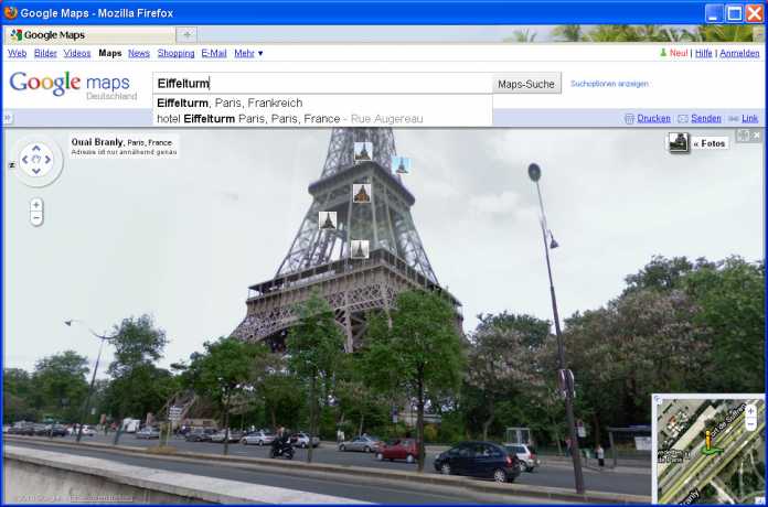 Google Street View: Eiffelturm