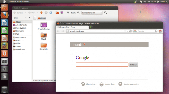 Desktop von Ubuntu 11.04