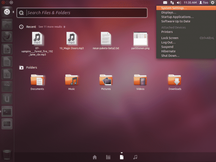 Ubuntu 11.10 Beta 2 Screenshot