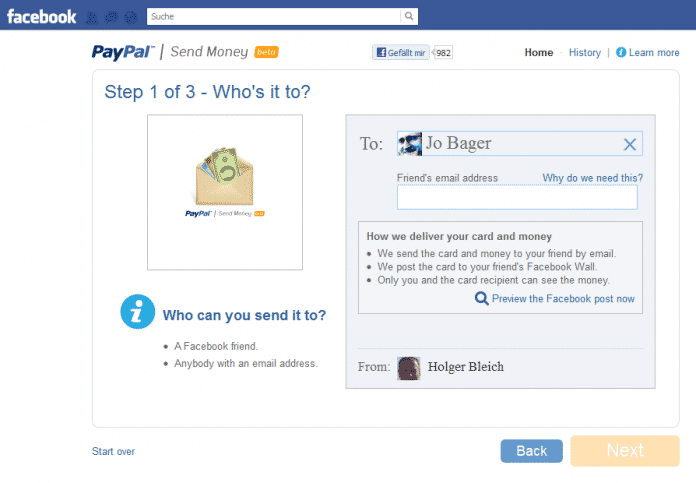 Paypal_Facebook-App