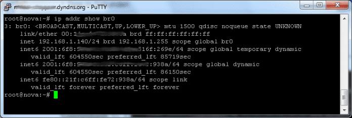 ... auf Linux ermittelt das Kommando ip addr show diese Werte. Fügt man beiden Befehlen einen Schnittstellennamen hinzu, grenzen die Kommandos die Ausgabe auf die angegebene Netzwerkkarte ein.