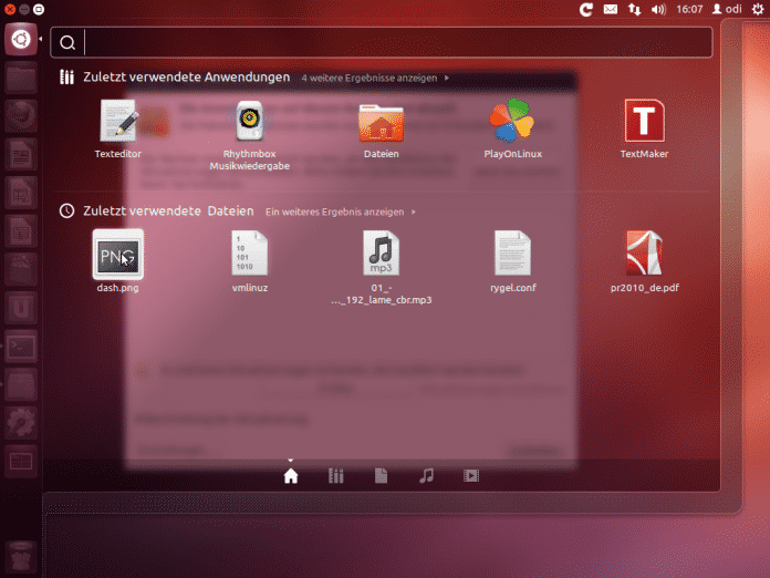 Ubuntus Unity-Desktop