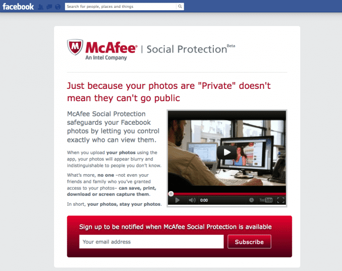 McAfee Social Protection