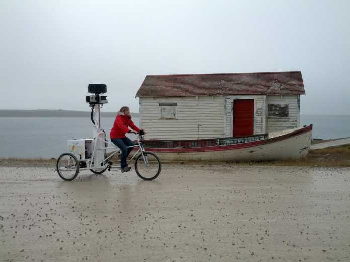 Street-View-Dreirad im Norden Kanadas im Einsatz